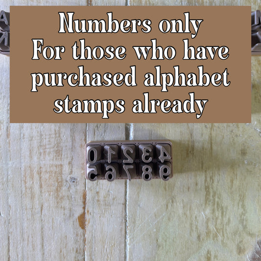 NUMBER STAMPS ONLY - do not chose if you want the full stamp set
