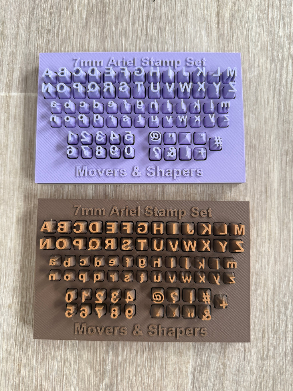 Alphabet & Number Stamp Set - Upper & Lower Case (7mm)