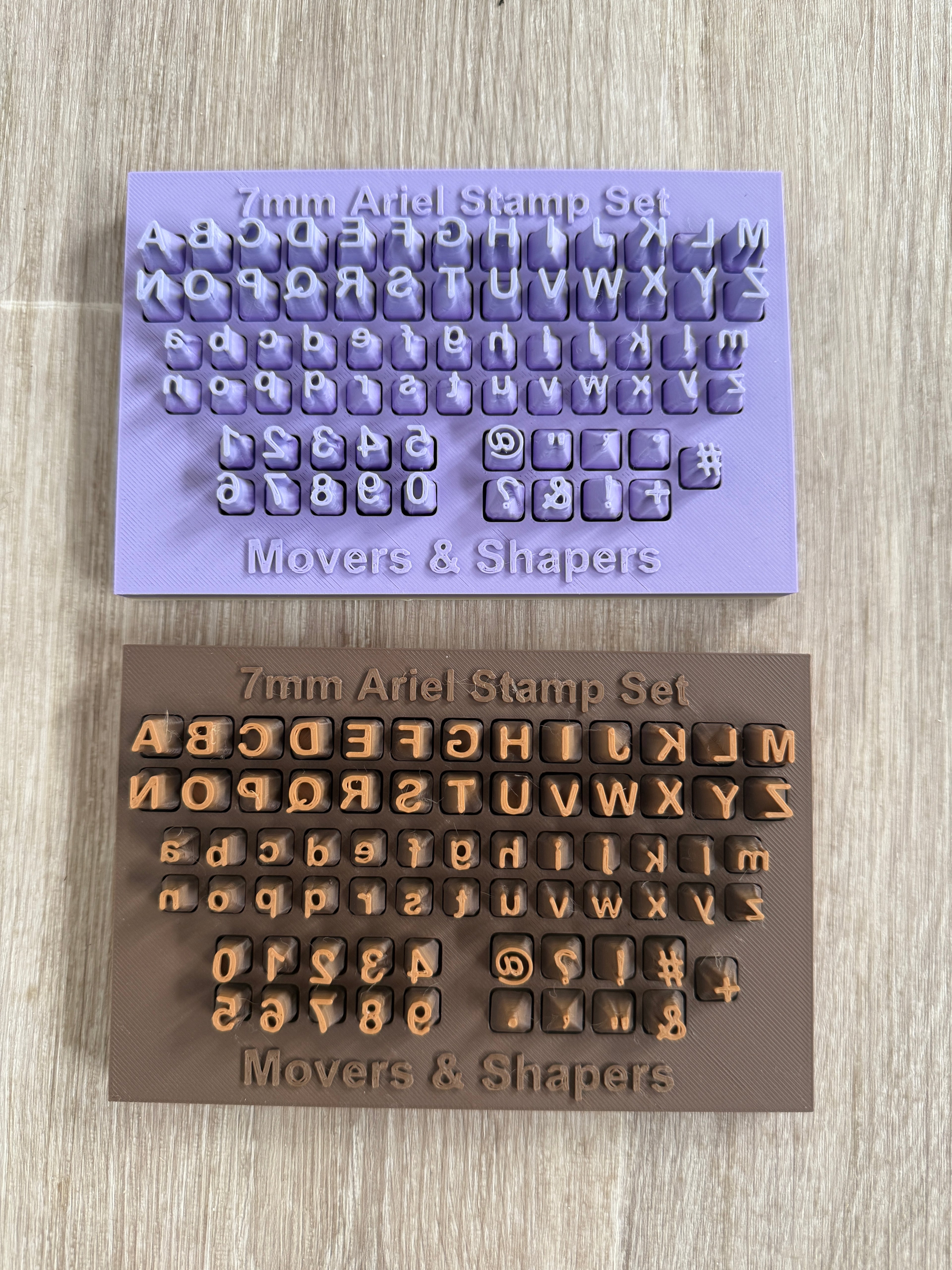 Alphabet & Number Stamp Set - Upper & Lower Case (7mm)