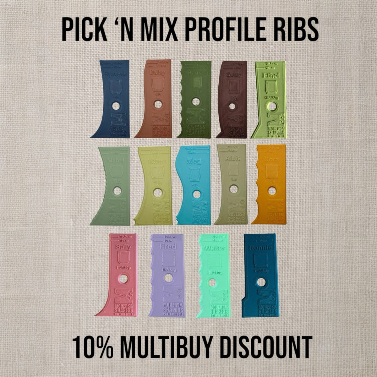 Pick & Mix Shaper Ribs (10% discount with 2 or more ribs)